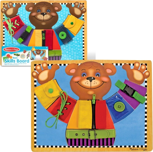 fa manipulációs tábla mackó – alapvető készségek tanulása melissa & doug