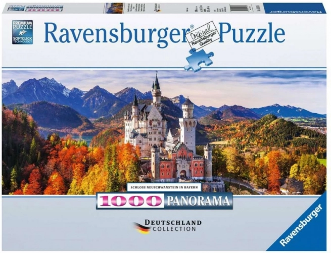 Ravensburger panorámás puzzle – Neuschwanstein kastély, 1000 darab