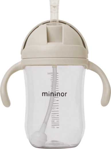 Mininor tritán szívószálas palack 330 ml cloudy morning