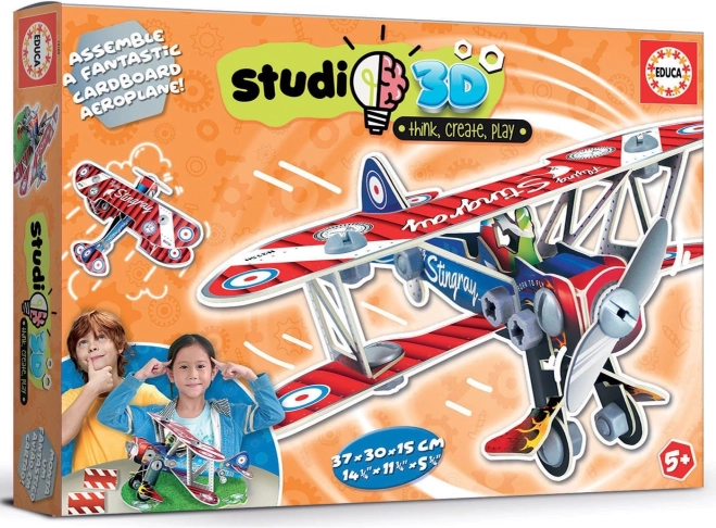 Educa kétfedelű repülő 3D modell