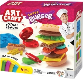 Art craft kreatív gyurmakészlet hamburger formázásához 200 g