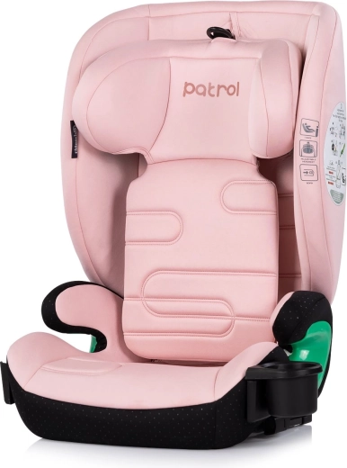 Chipolino Patrol i-Size ISOFIX autósülés powder pink 100–150 cm