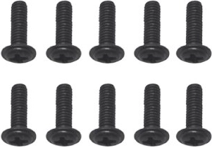 Torento csavarok 2,5 × 6 × 10 mm (10 db)