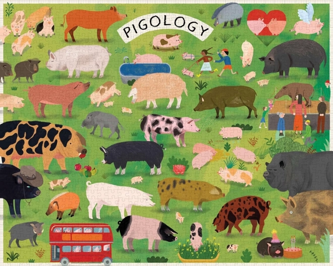 Puzzle Pigologie 1000 darabos a Chronicle Books-tól
