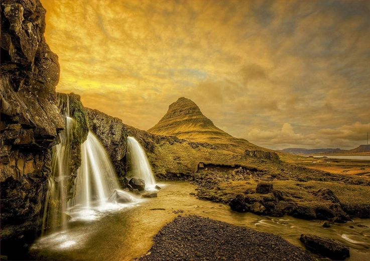 EDUCA puzzle Kirkjufell-vízesés, Izland 1000 darab
