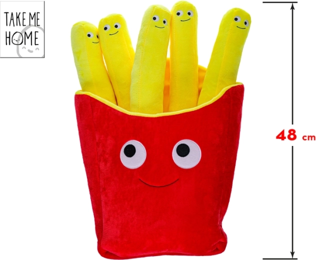 Plüss játék sültkrumpli arccal 48 cm