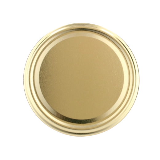 Arany befőttesüveg-tetők készlete, 89 mm, 6 foggal – 10 db