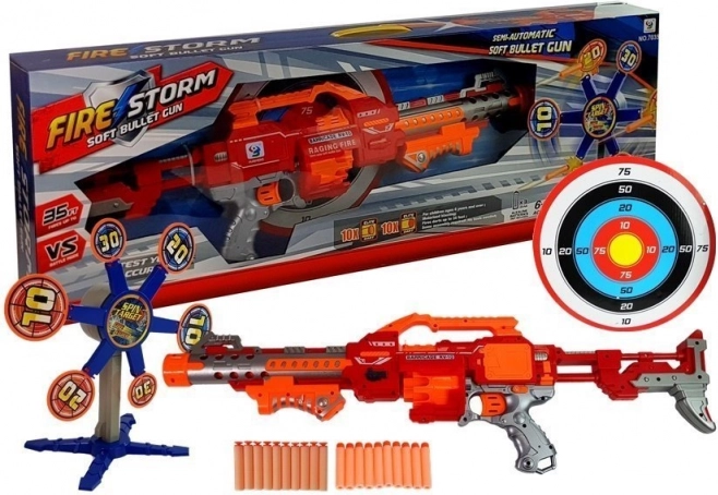 Forgótárcsás habszivacs nyílpuska