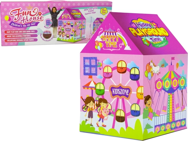 Gyerek sátor Vidám Városka Rózsaszín