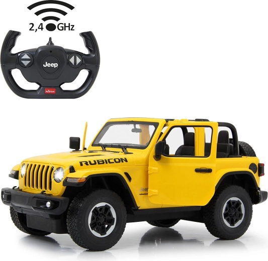 Jamara Jeep Wrangler JL 1:14 sárga RC autó 2,4 GHz-es vezérléssel, kézzel nyitható ajtókkal