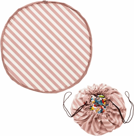 Play&Go Noomad original játszószőnyeg és játéktároló zsák stripes pink - 1 db