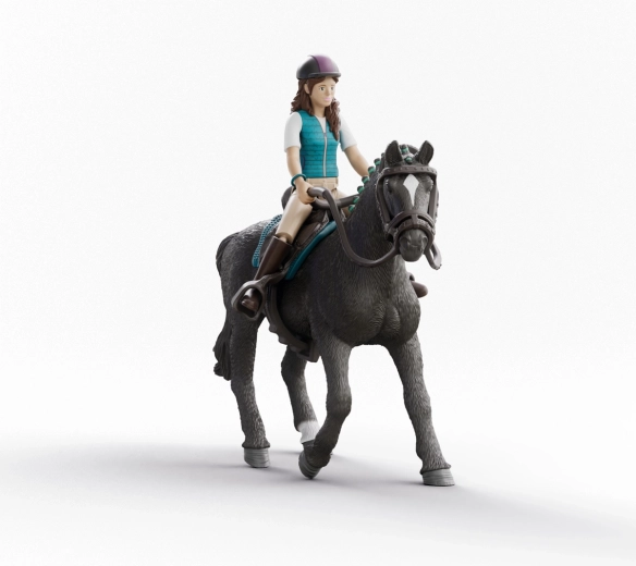Schleich Horse Club Lisa és Storm – lovas figura lóval gyerekeknek