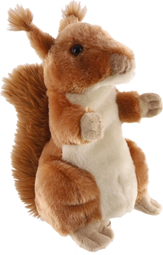 Kesztyűbáb mókus, 27 cm, plüss