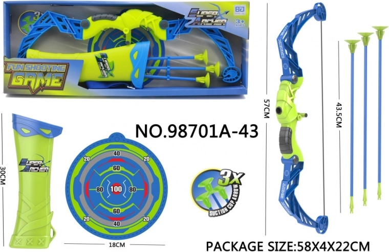 Gyerek íjászkészlet tegezzel