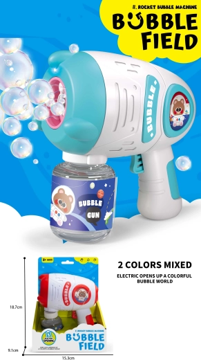 Buborékfújó pisztoly fényhatásokkal 80 ml