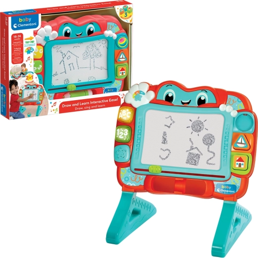 Baby Clementoni interaktív mágneses rajztábla 2 az 1-ben