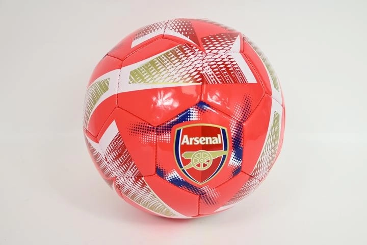Arsenal spirál mintás futballlabda, 5-ös méret