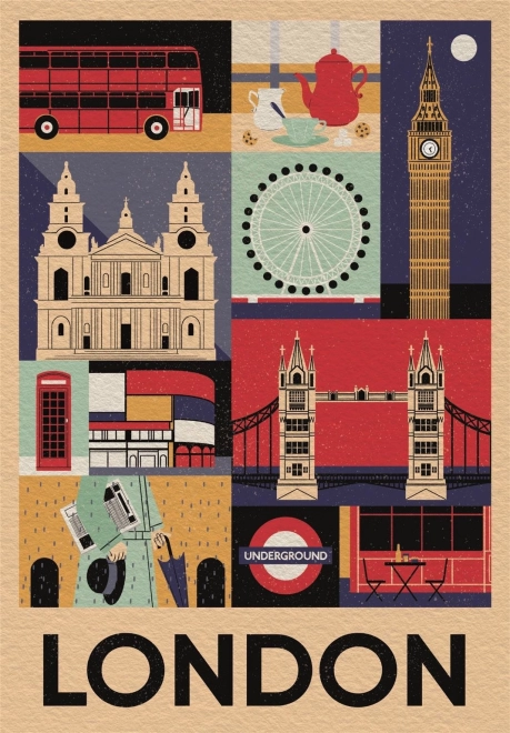 CLEMENTONI Puzzle Style in the City: London 1000 darab