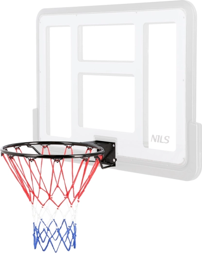 NILS ODKR2S acél kosárlabda gyűrű hálóval