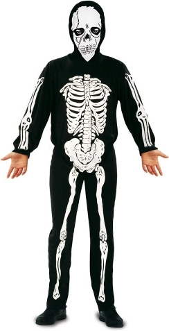 Gyermek csontváz jelmez Halloweenre