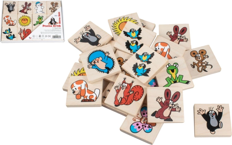 Memóriajáték KISVAKOND – fa társasjáték