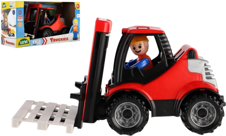 LENA Truckies baby gyermek targonca raklappal és figurával