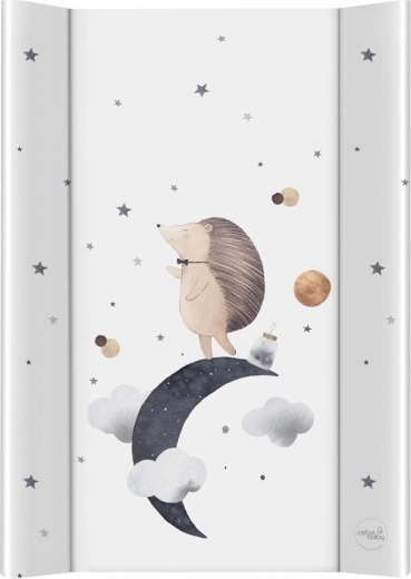 Ceba Baby pelenkázó alátét kiságyra, merev lappal 50 × 70 cm, ultra light Hedgehog The Dreamer