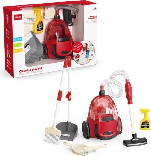 Gyerek padlóporszívó elemmel és tartozékokkal