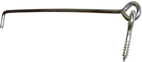 Horgok ablakokhoz és ajtókhoz, horganyzott – 10 db-os készlet