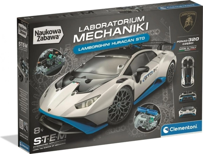 Clementoni Science & Play Labo Mech Lamborghini Huracán mechanikus építőjáték