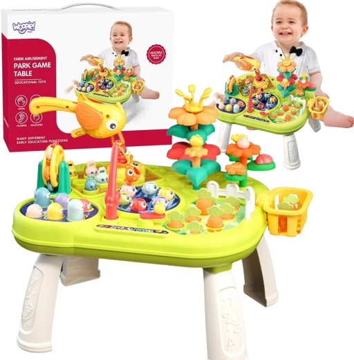 WOOPIE Baby interaktív Montessori fejlesztőasztal 8 az 1-ben