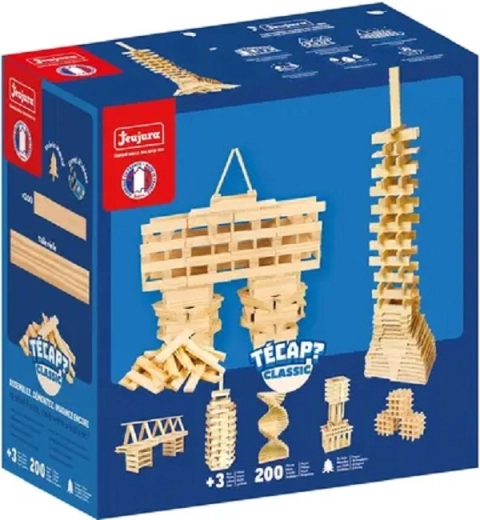 Jeujura fa építőjáték Técap Classic 200 darab
