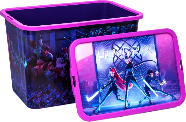 K-Pop Demon Hunters tárolódoboz klipszes fedéllel 7 l
