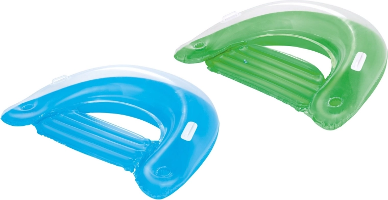 Felfújható vízi fotel fogantyúkkal és pohártartókkal 152 × 99 cm Bestway zöld/Kék