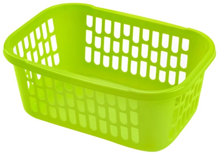 HEIDRUN műanyag tároló kosár 39 × 28 × 16 cm, vegyes színek