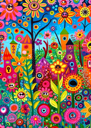 Enjoy puzzle Játékos kert 1000 darabos