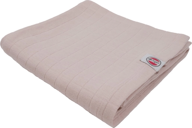 Lodger pólya (swaddler) organikus pamutból, Solid Powder, 70 × 70 cm - 1 db
