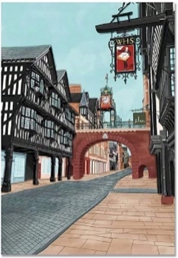 Gyémántszemes kirakó – Utcai szellem 30 × 40 cm