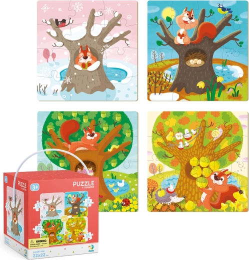 Puzzle 4 az 1-ben Évszakok