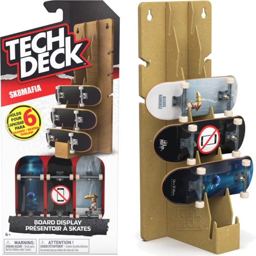 Tech Deck Sk8Mafia fingerboardtartó állvány 3 deszkával – 3 db