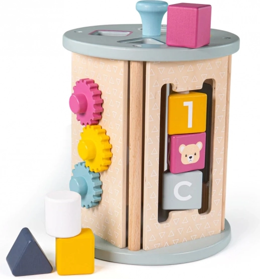 BIGJIGS TOYS motorikus aktivitási henger FSC fából