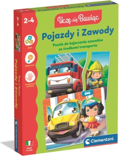 Járművek és foglalkozások – oktatójáték a legkisebbeknek