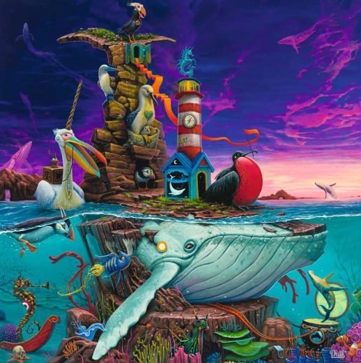 Ravensburger négyzet alakú puzzle Szigetvilág 500 darabos