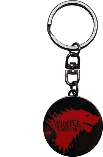 Game of Thrones fém kulcstartó „Winter is coming”
