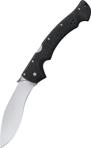Cold Steel Rajah II zsebkés, stonewash penge, fekete Griv-Ex markolat