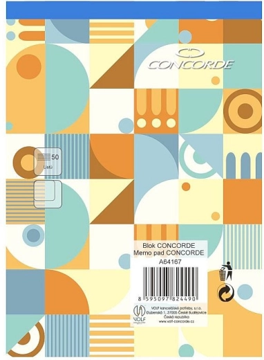 CONCORDE A6 tömb, üres, 50 lap