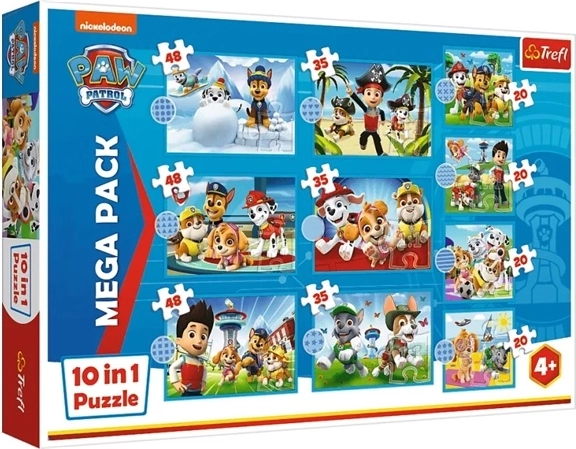10 az 1-ben puzzle – Mancs Őrjárat baráti csapata