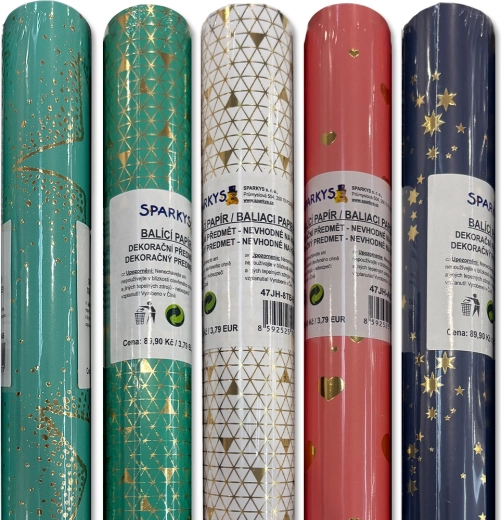 Csomagolópapír 200 × 70 cm – több minta
