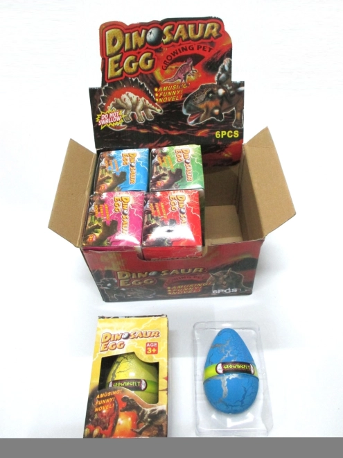 Növő dinoszauruszos tojás 12 × 8 cm