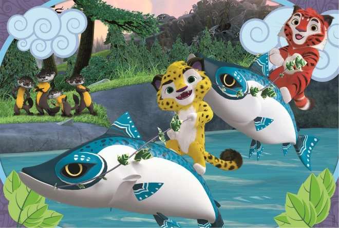 CLEMENTONI Puzzle Leo és Tig a vízen MAXI 24 darab